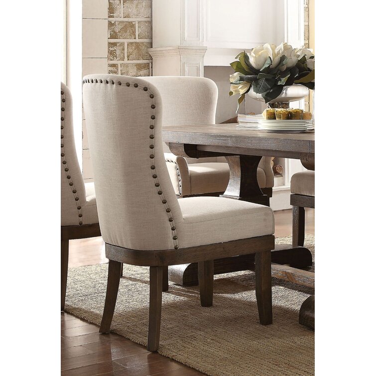 Kailen Linen Solid Back Side Chair